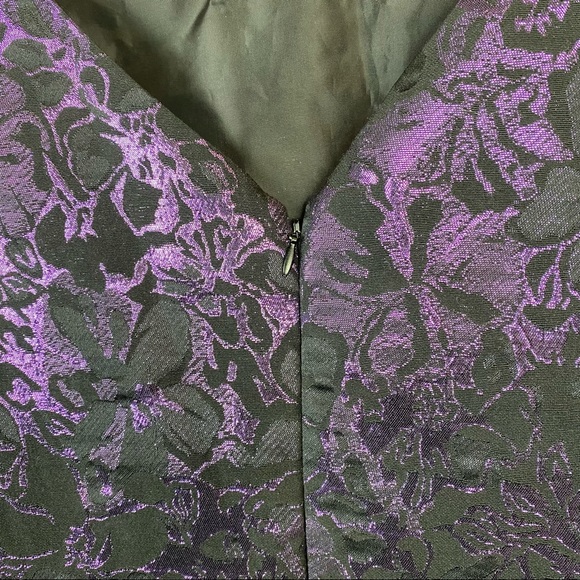 SUZY SHIER Purple Floral Sleeveless Formal Dress Size M - Picture 5 of 8